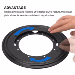 3Pack 9inch Round LazySusan Turntable Bearing Plate