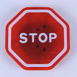 Parking Garage Flashing Stop Sign, Garage Parking Sign