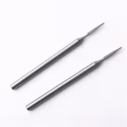 6Pcs Jewelry Cone Cut Burr - 3/32In Shank Long Cone Tapered Cut Burs
