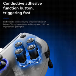 D11 Stretch Gamepad Hall Trigger for PC Android IOS Bluetooth White