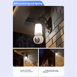 3MP Bulb Camera 360 Bulb and Camera 2in1 Wifi Two-way Talk A