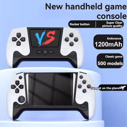Handheld Video Game Console 500 in 1 3.5inch Retro Arcade Red Blue