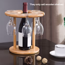 Wine Glass Rack Freestanding Stemware Storage Rack