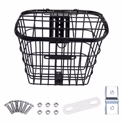 Iron Wire Basket Bike Front Basket Organizing Storage Basket
