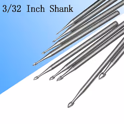 Jewelry Bud Burr, 3/32Inch Shank Lapidary Making Tools Carving Bits