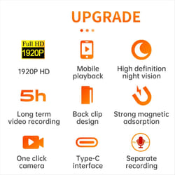 HD 1920P Camera Voice Video Recorder Night Vision Wide Angle Body Cam