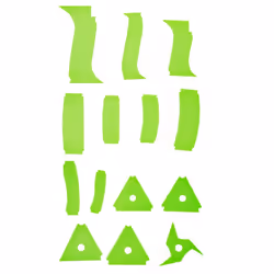 14 Pcs Pottery Art Plastic Scraper Cutter Multi-Spec DIY