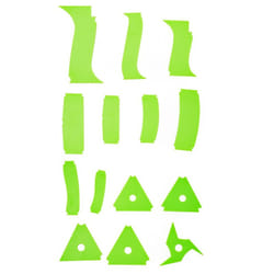 14 Pcs Pottery Art Plastic Scraper Cutter Multi-Spec DIY