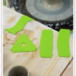 14 Pcs Pottery Art Plastic Scraper Cutter Multi-Spec DIY