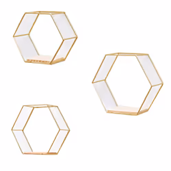 Hexagonal Floating Frame Wall Decoration