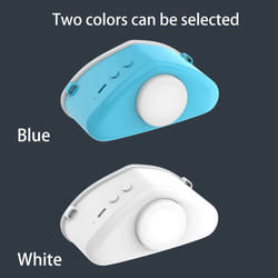 Nose-mounted electric atomizer to stop snoring, white