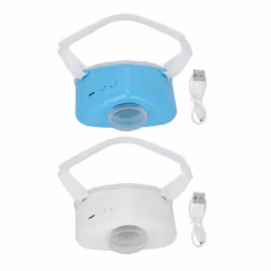 Nose-mounted electric atomizer to stop snoring, white
