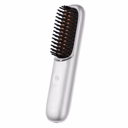 Wireless Portable Hair Straightening Comb Negative Ion white