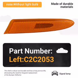 for XJ X350 Bumper Reflector, Left