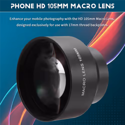 HD 105mm Macro Lens for 17mm Thread Backplate for
