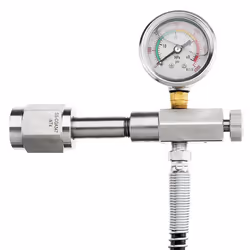 High Pressure Pipe 5000pa Inflatable Valve, with Pressure Gauge