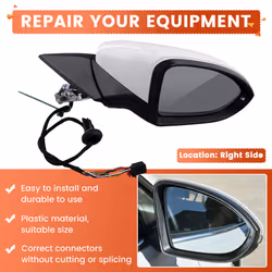 Heated electric folding rear view mirror for Golf 7 Right
