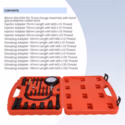 TU-15B Pressure Gauge Engine Compression Tester Set Kit