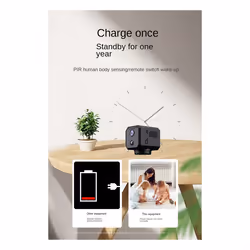 Wifi Camera,2.4G WiFi Wireless Low-Power Motion Detection Camera