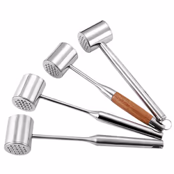 Meat hammer, steak tenderizer, household, kitchen, restaurant tool.