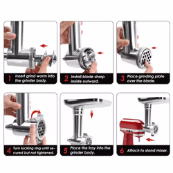 1 set for Meat Grinder Attachment for Stand Mixers