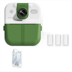 Kids Camera Instant Print 1080P HD Children Digital Camera 64G Green