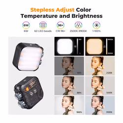 New Concept Bi-Color LED Video Light 2000mAh Rechargeable Lights