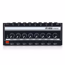 8-Channel Monitor Stereo/Mono Switch Headphone Amplifier