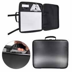 For MINI Storage Bag Carbon Fiber PU Fabric Storage Bag