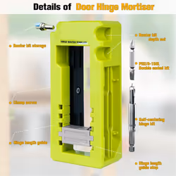 Door Hinge & Door Latch Installation Kit,Door Hinge Mortiser Template