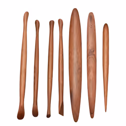 Handmade Pottery Clay Tools Set-Wood Clay Carving Tools,