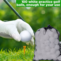100 Pcs Golf Practice Ball Hollow Golf Ball Training Golf Balls