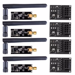 4Pcs NRF24L01+PA+LNA Wireless Module with Antenna 1100 Meters