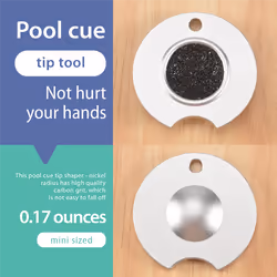 Pool Cue Tip Shaper Snooker Pool Cue Tip Dime Tool Dime Billiard