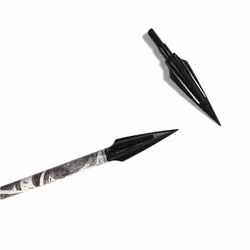 6 Pcs Metal Archery Arrowheads 125 Grain Broad Head Tips Arrows