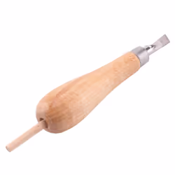 Block Cutting Rubber Stamp Carving Tools with 5 Blade Wood Handle Set