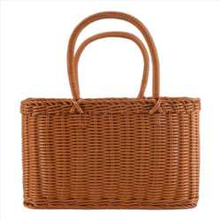 Home Shopping Basket Hand Vegetable Basket Decor Woven Rattan Bag