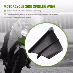 Spoiler Wind Flow Fixing Wing for S1000RR V4 -10R R1,Matte Black