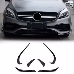 6PCS Bumper Side Spoiler Canards Air Knife for a Class A45 16-18