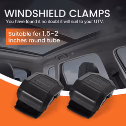 Windshield Mount Clamps Straps Kit Windshield Brackets Clips for ATV