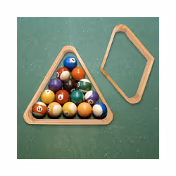 Triple-cornered and Diamond Billiard Rack for Billiard Pool Table