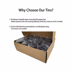 Candle Tins, 24 Piece, 4 Oz Metal Candle Containers for Making