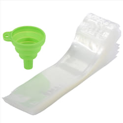 Disposable Popsicle Bags 120Pcs Freezer Tubes, Ice Bags with Funnel