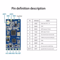 -12 433Mhz SI4463 Wireless Serial Port Module 1000M Bluetooth HC12