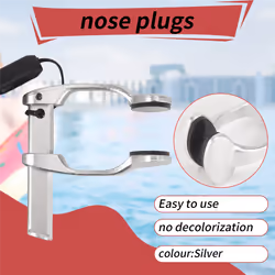 Aviation Aluminum Free Diving Nose Clip Comfortable Nose Clips,Silver