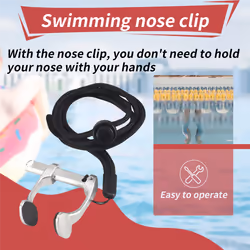 Aviation Aluminum Free Diving Nose Clip Comfortable Nose Clips,Silver