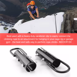 1.5 Inch Climbing Rope Clamp,2 Sets Rope Climb Clasp Workout Rig Hook