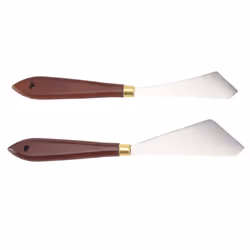 2 Pcs Painting Mixing Scrapers Palette Knife for Painting Art Tool