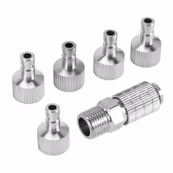 Airbrush Quick Coupler Release Fitting Adapter with 5 Male Fitting