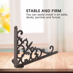 Cast Iron Plant Hanger Flower Basket Hook for Indoor Outdoor Bird